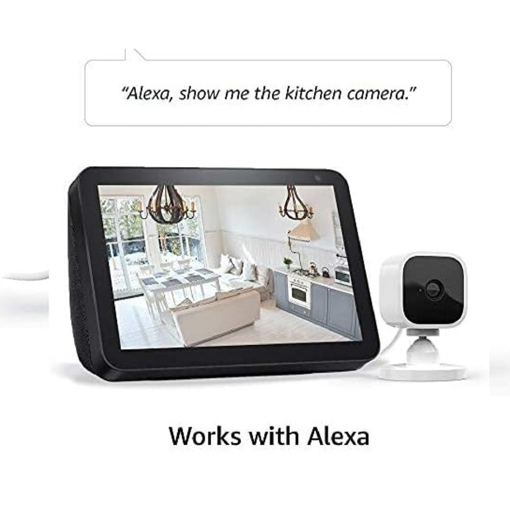 Blink Mini - Compact indoor plug-in smart security camera, 1080p HD video, night - Picture 4 of 5
